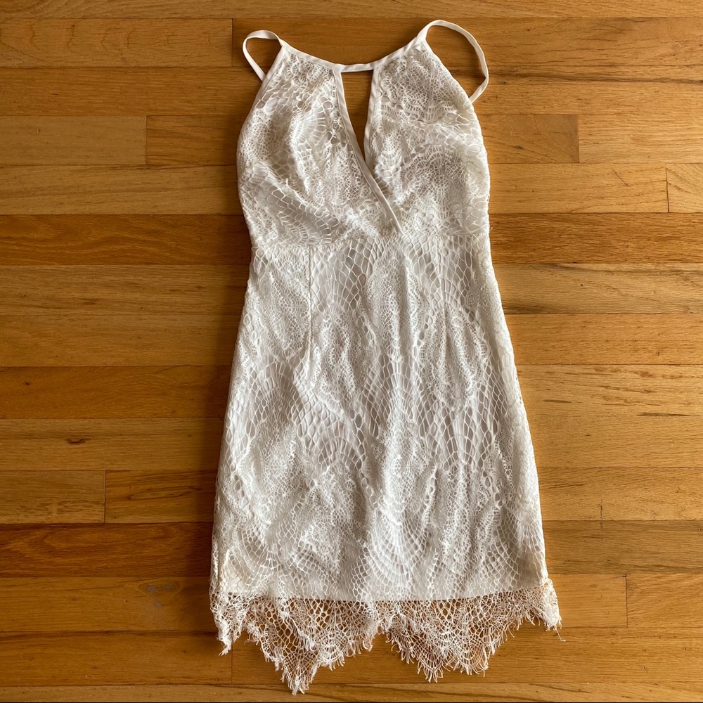 Cream Lace LF Dress